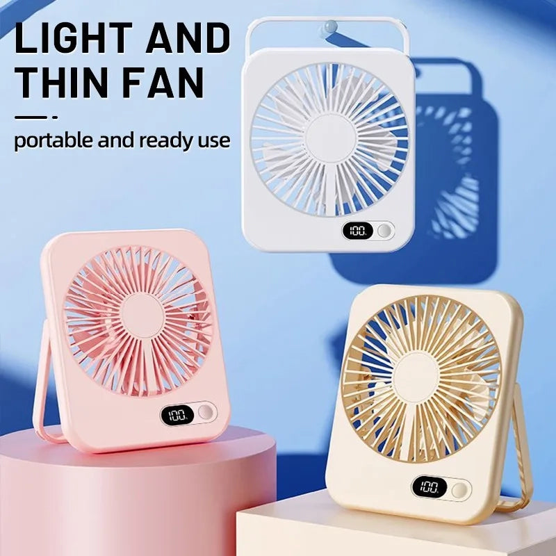 Ventilador Portátil Recargable | Mantente Fresco Donde Sea