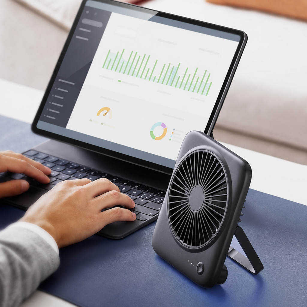 Ventilador Portátil Recargable | Mantente Fresco Donde Sea
